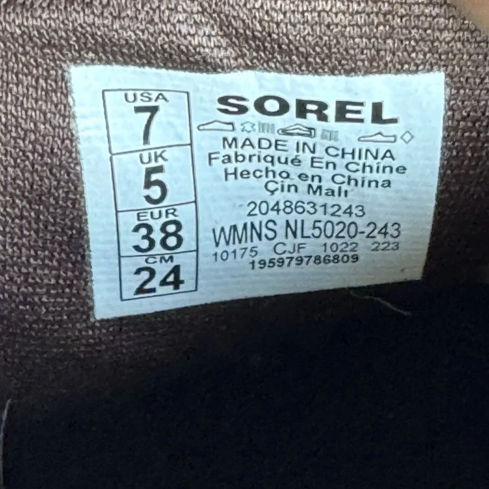Size 7 - Sorel Evie II Chelsea Boots Camel Suede Women's NL5020-243